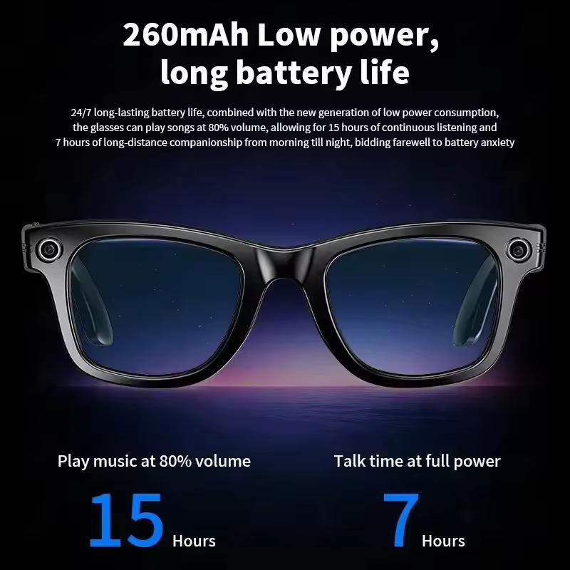 2025 New Upgrade Smart Glasses With Camera Video Recording AI Photo Recognition Bluetooth Call Translation Voice Sunglasses Man - Image 5