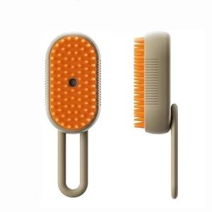 USB Rechargeable Pet Hair Removal Comb, 1 Count Pet Grooming Brush with Spray, Pet Massage Remover, Dog & Cat Grooming Supplies