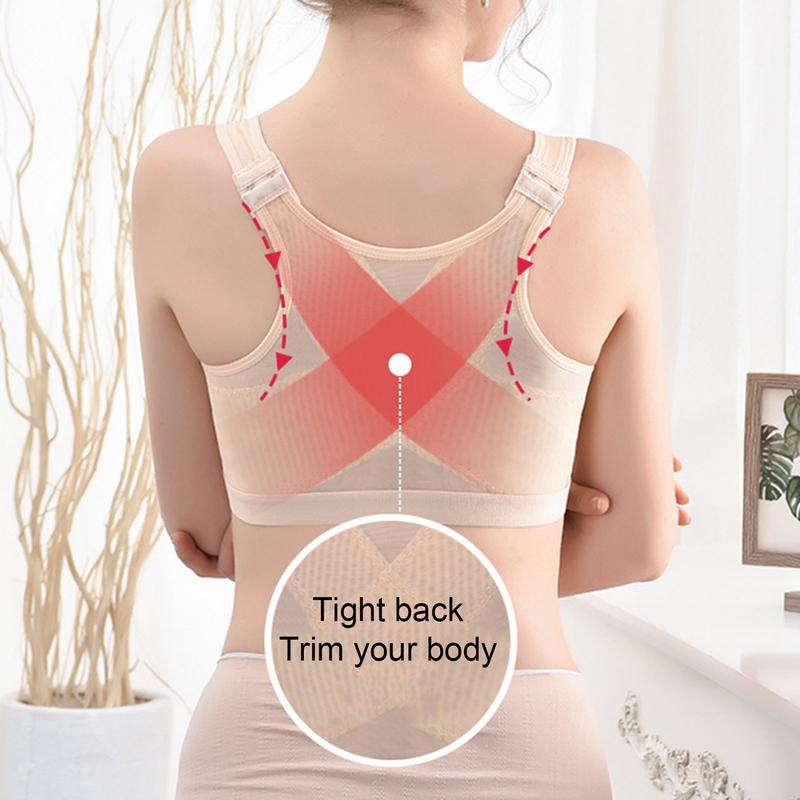 Áo Ngực Đẩy Lên Cho Nữ, Hỗ Trợ Ngực Không Dây, Đóng Phía Trước, Co Giãn, Thoáng Khí, Mềm Mại, Chống Rách, Thể Thao, Yoga, Chạy Bộ, Đồ Lót Nữ 7