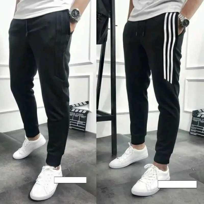 Quần jogger thể thao nỉ nam nữ dài 3 sọc