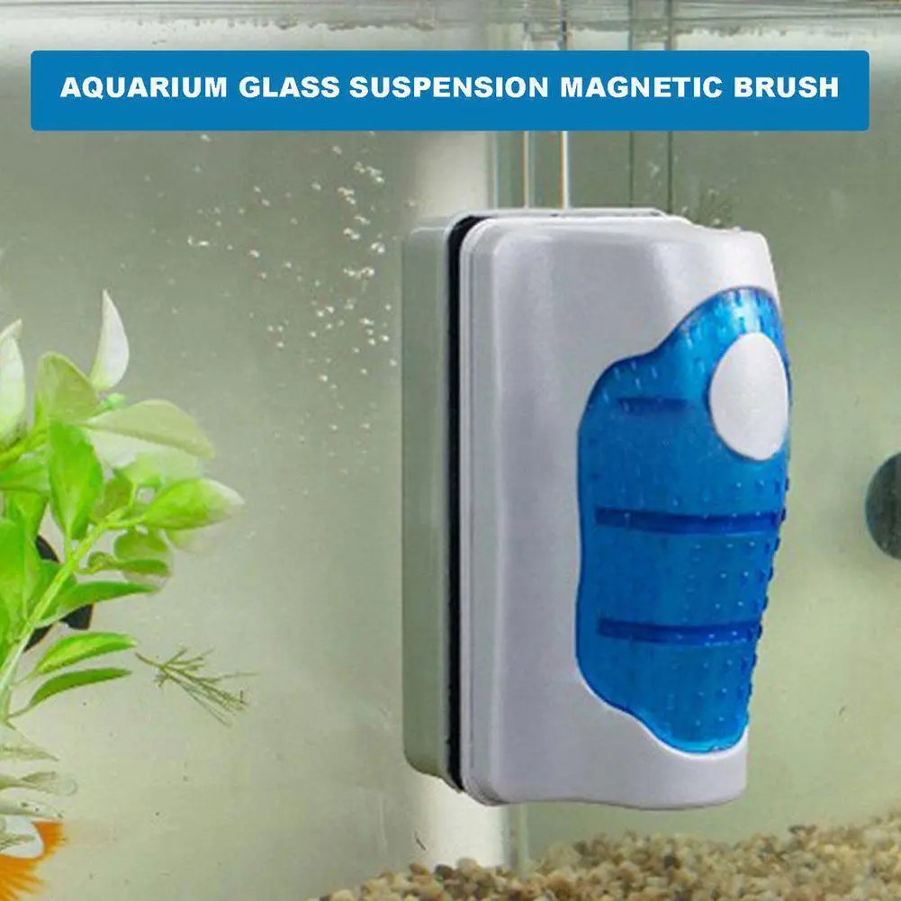 Magnetic Aquarium Brush Powerful Fish Tank Cleaner for Inside and Outside Cleaning Available in C3J6