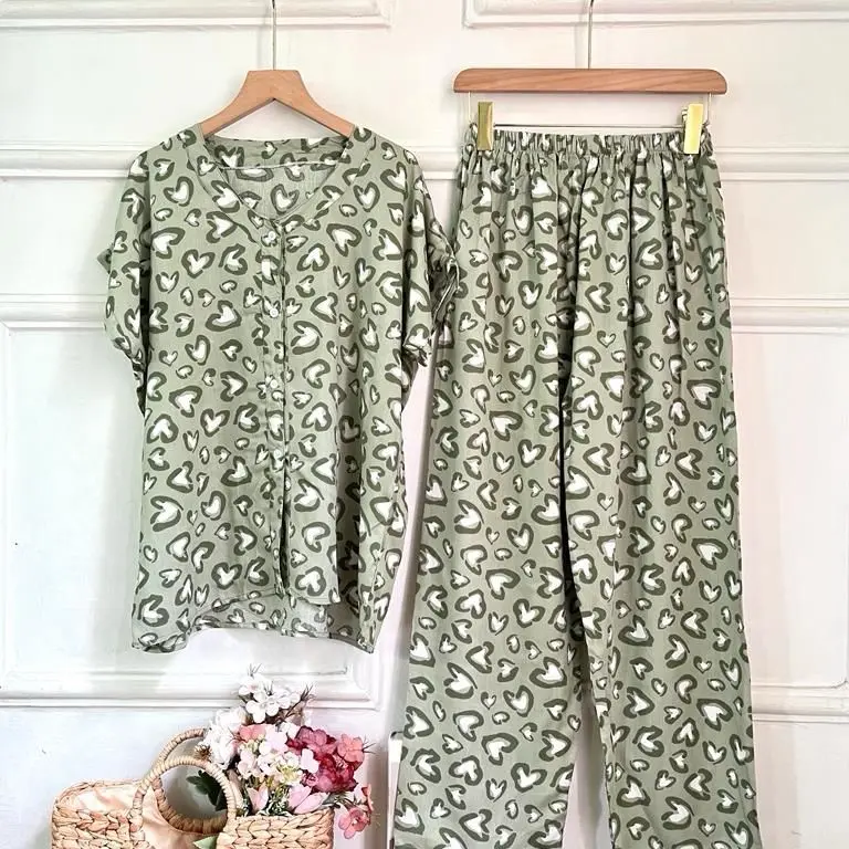 PIYAMA VNECK SET CP RAYON PREMIUM MOTIF