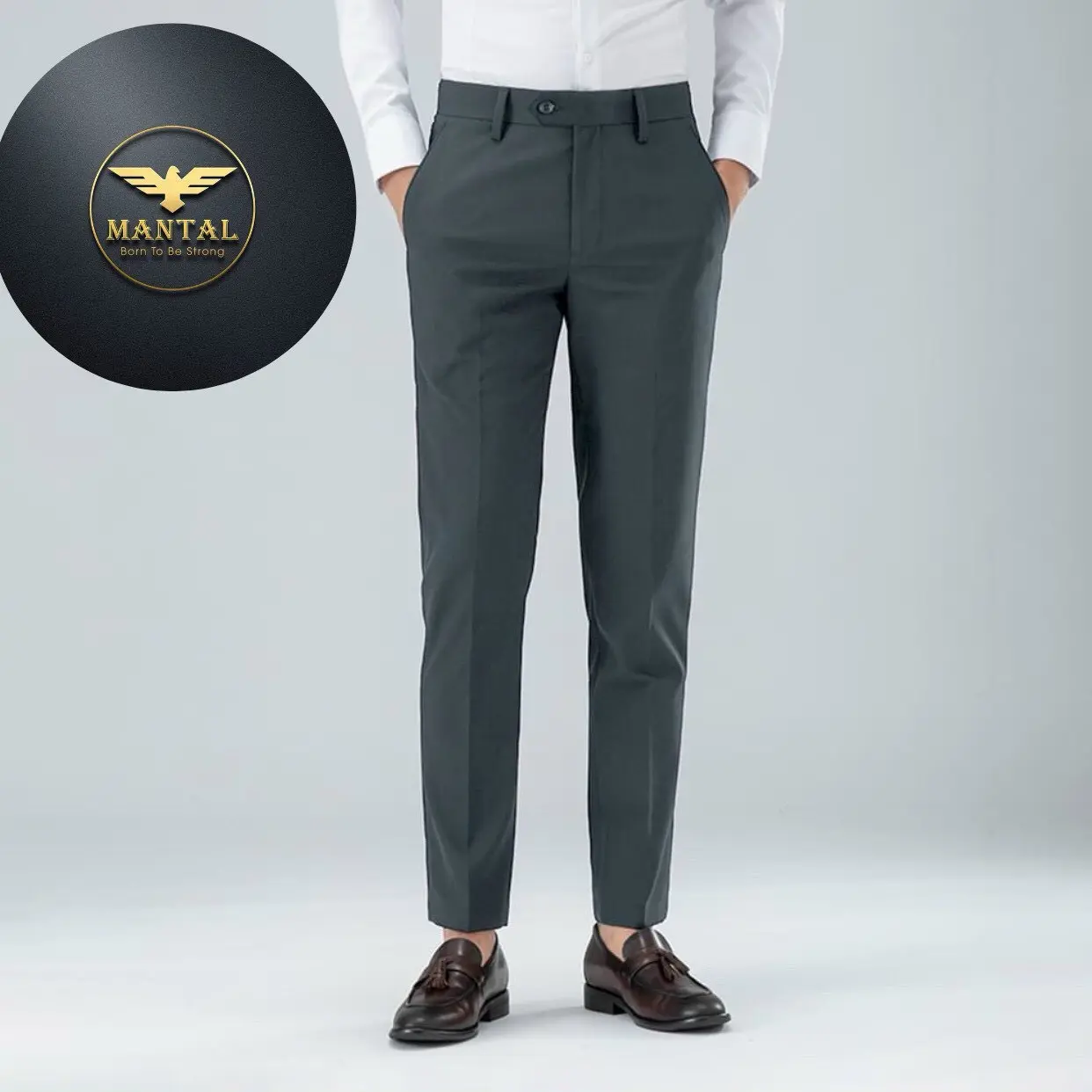 (QV02) Quần vải nam cao cấp dáng Regular fit MANTAL