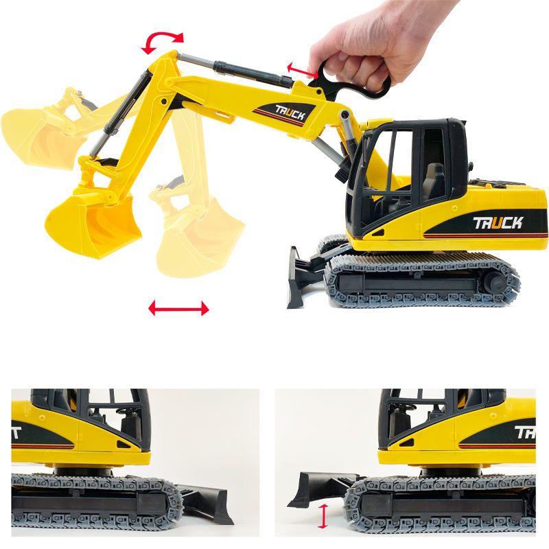 Product Introduction of Xe Đồ Chơi Máy Xúc Khổng Lồ, Bộ Đồ Chơi Xe Kỹ Thuật Cho Trẻ Em, Mô Hình Xe Bé Trai Và Bé Gái, Chuyển Động Quán Tính, Thích Hợp Cho Đồ Chơi Bãi Biển, Năm 2025 3