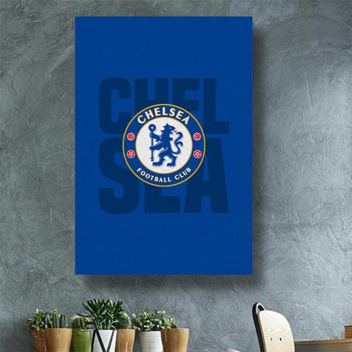 Jual CHELSEA Poster Chelsea A3+(31x46cm) Poster Frame Kayu Logo Chelsea ...