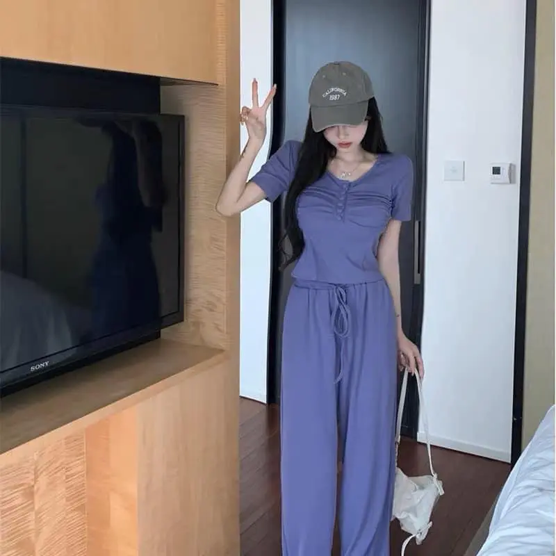 ĐỒ BỘ CHIẾT EO VẢI THUN TĂM FORM DÁNG CHUẨN