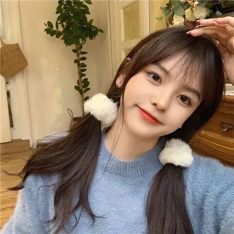 Dây Buộc Tóc Nhồi Bông Năm Mới, Phong Cách Loli Dễ Thương Mềm Mại, Phụ Kiện Tóc Dễ Thương, Thích Hợp Cho Tóc Đuôi Ngựa Của Bé Gái, Dây Buộc Tóc Bồng Bềnh, Phụ Kiện Tóc, 2023 2