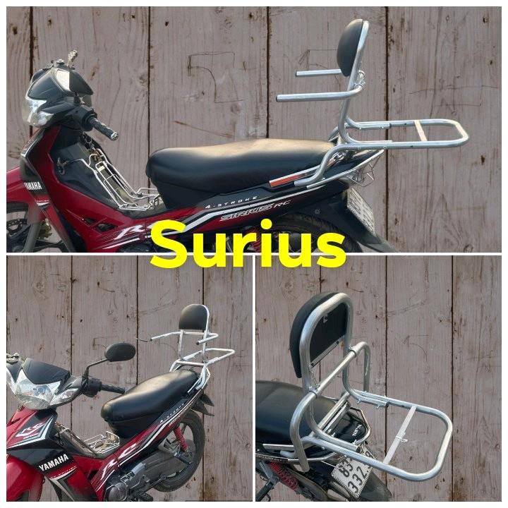 baga phượt lắp xe Sirius thường cản inox xemay