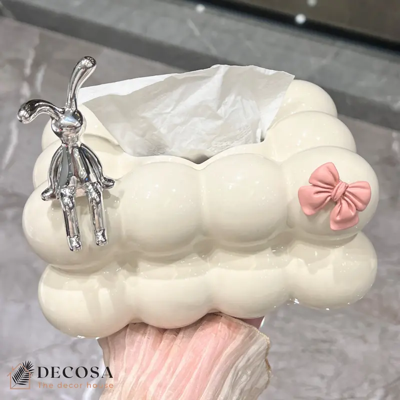 Hộp đựng khăn giấy dễ thương kèm mô hình 2
