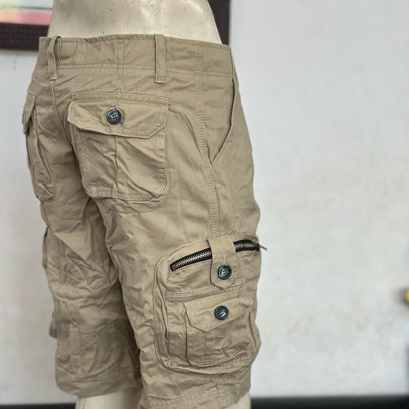 Quần Short Kaki Nam Túi Hộp Cao Cấp Có Túi