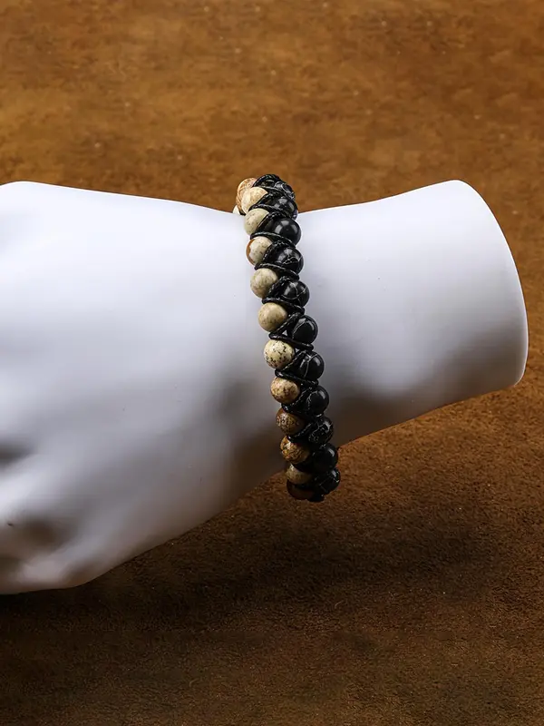 Stone Beaded Bracelet, Fashionable Jewelry for Men & Women, Trendy All-match & Exquisite Jewelry for Birthday Gift 7