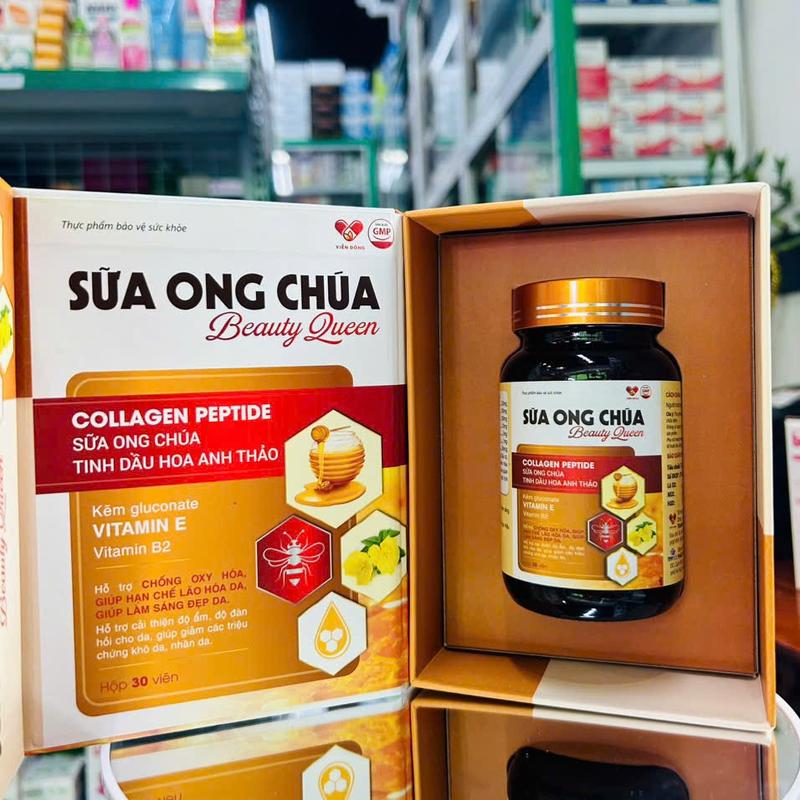 Viên uống hỗ trợ trắng đẹp da SỮA ONG CHÚA (Lọ 30 viên) - Hỗ trợ làm sáng đẹp da, hạn chế lão hoá, tăng đàn hồi. 2