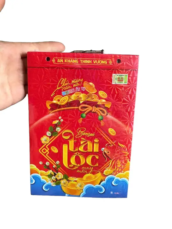 Lịch bloc khổ 14,5x20,5cm Bonsai tài lộc may mắn giá bìa 85k siêu đẹp mới nhất 0