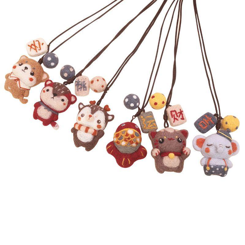 Hani Wool Felt Poke for Boyfriend Homemade Material Bag Handmade Felt Doll Wool Felt DIY Material Package 4