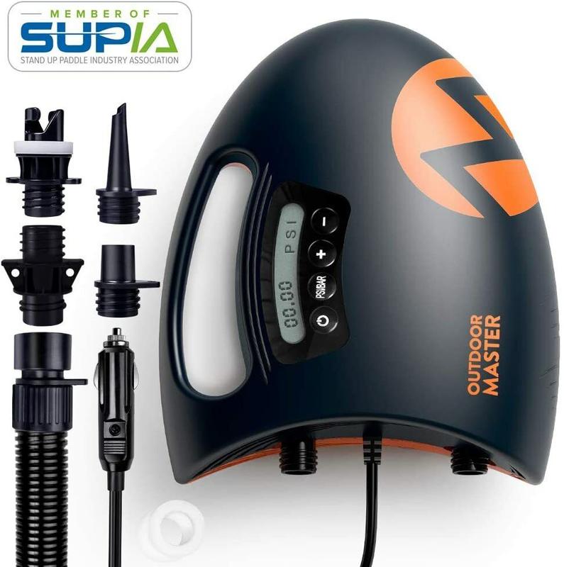 Outdoor Master 20PSI High Pressure SUP Air Pump The Shark Intelligent Dual Stage Rigorous Testing Passed 0