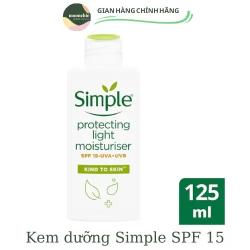 Kem Dưỡng Simple cho da dầu Hydrating Light Moisturizer 125ml SPF15