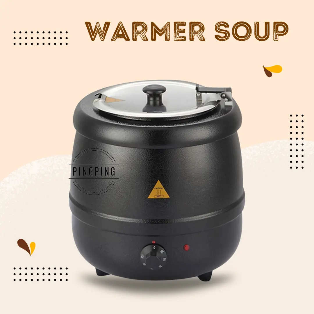 PINGPING - Wadah Soup Prasmanan / Electric Soup Warmer 10L - Pemanas Soup 10L
