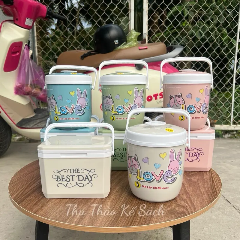 ￼Combo 2 bình đá 1 lít Tân Lập Thành , màu paster siêu đẹp, dễ thương. 2