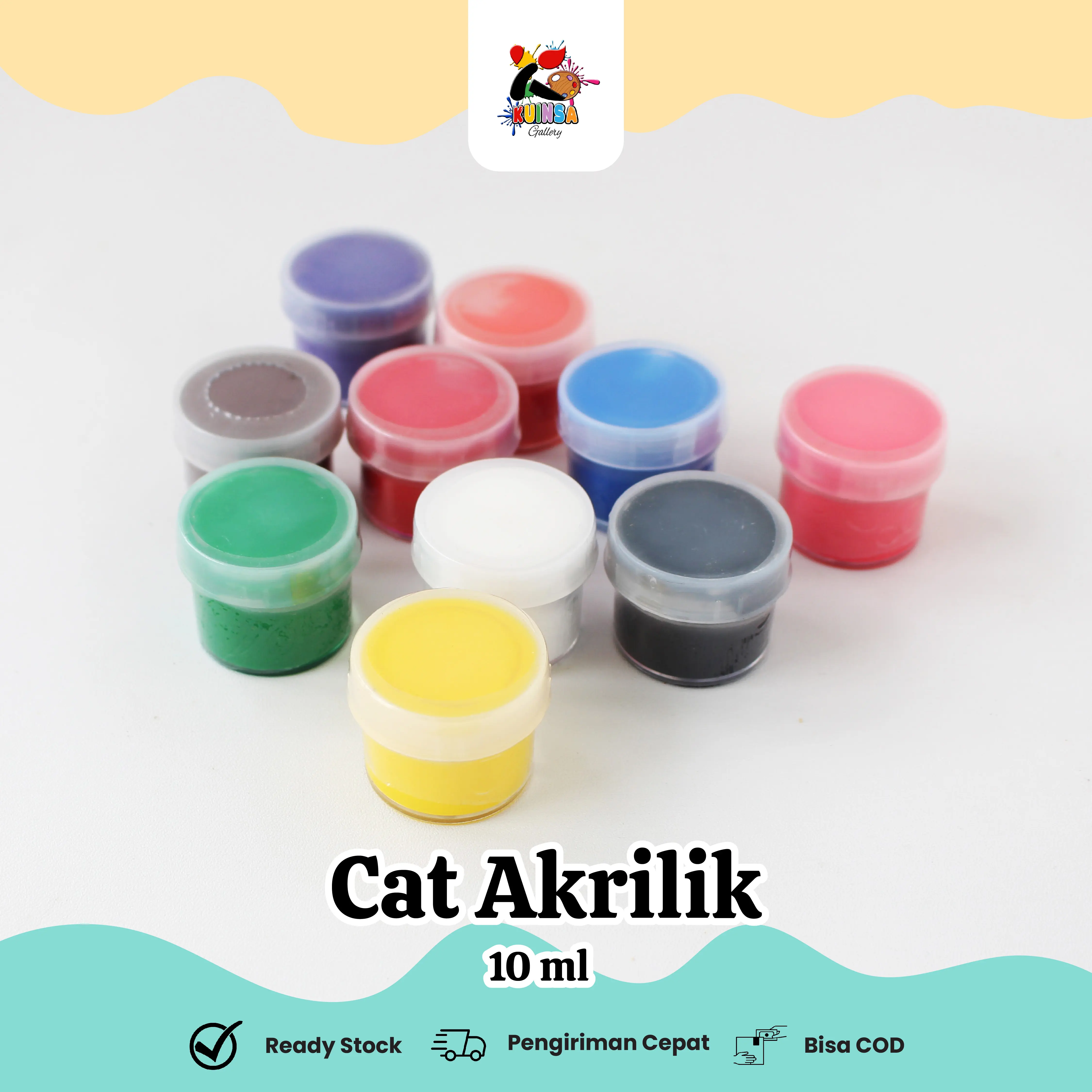 Cat Lukis Watercolor Painting Cat Air Minyak Peralatan Melukis Kuas Kanvas Palet Paintbrush Canvas Art Acrylic Akrilik Warna Lukis Stationery
