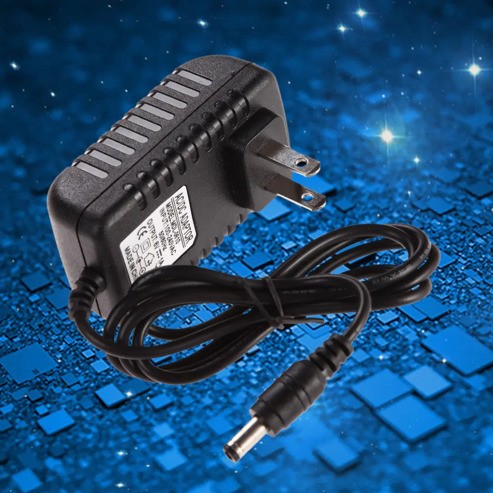 อะแดปเตอร์แปลงไฟ AC 100-240V, DC 5.5 x 2.5MM, ที่ชาร์จ 6V 1A, กระแสไฟ 1000mA, ปลั๊ก US