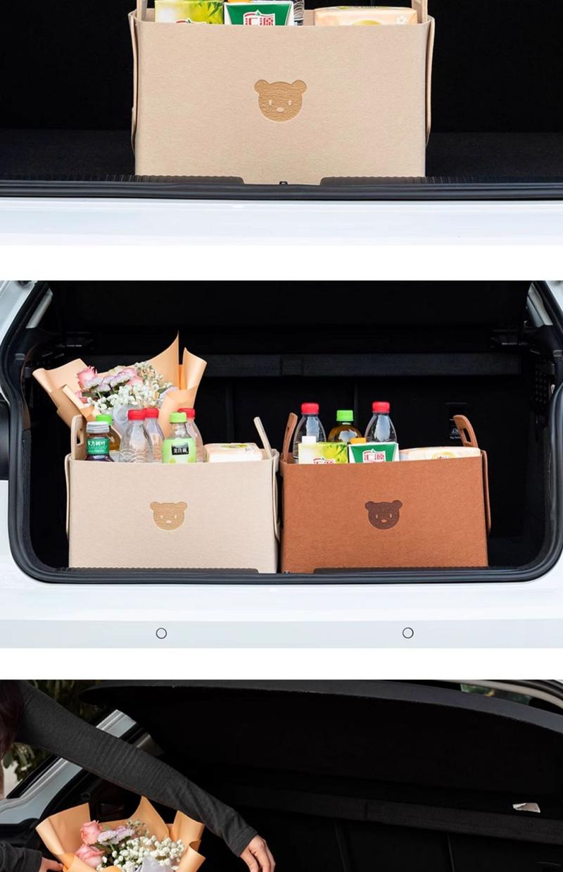 Product Introduction of Automobile Storage Box Women's Trunk Car Practical Finishing Folding Multifunctional Storage Fantastic Vehicle-Mounted Storage Box 10