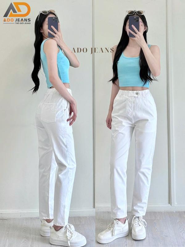 Quần dài kaki nữ form Baggy tôn dáng,quần dài thô lưng chun co giãn thoải mái (DK1306)