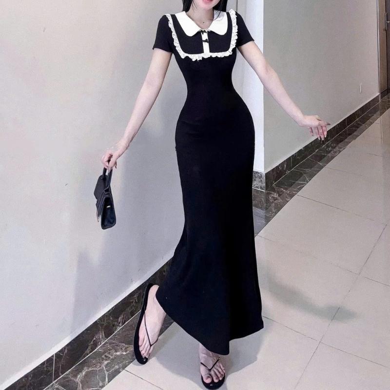 Product Introduction of Đầm Body Nữ Dáng Dài JACO D160 – Váy Ngắn Tay Viền Ngực, Thiết Kế Có Cổ Sang Chảnh Thanh Lịch 54