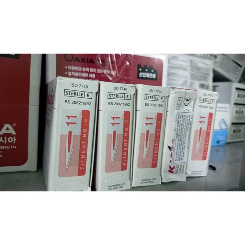 Hộp 100 Lưỡi Dao Mổ Số 11, 15, 20, 21 - Chính Hãng KIATO - Ấn Độ 1