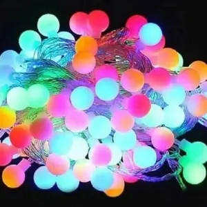 LAMPU LED NATAL BOLA KELERENG ANGGUR 10M RAINBOW 10 METER
