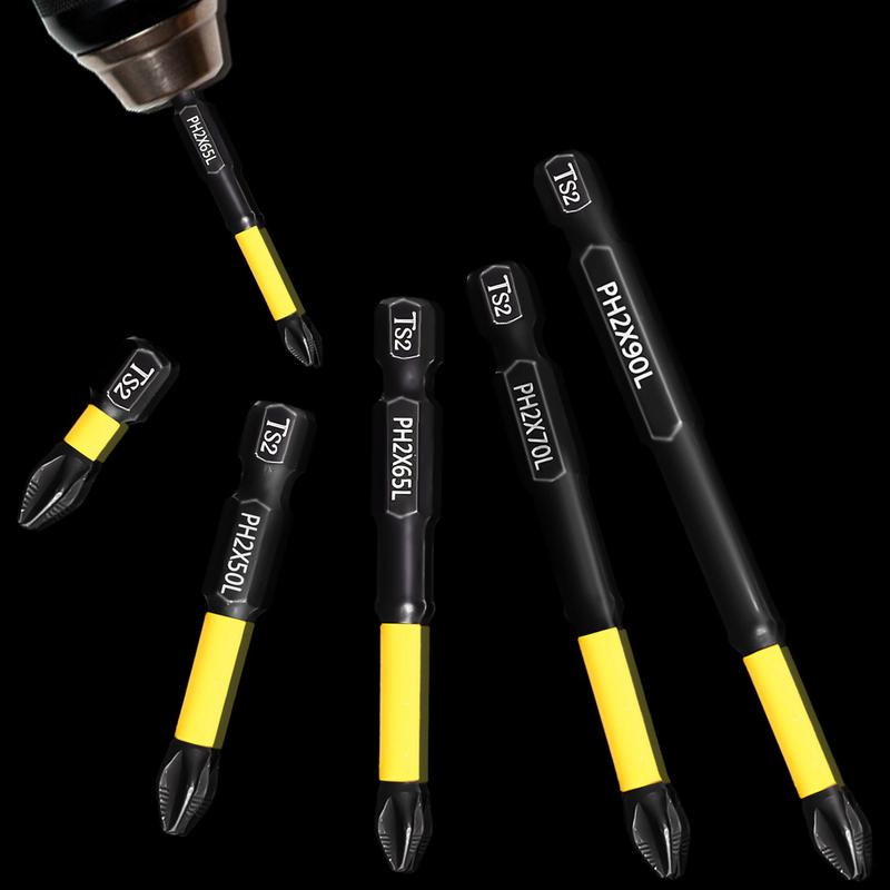 Product Introduction of ชุดดอกไขควงแม่เหล็ก 5 ชิ้น/เซ็ต ยาว 25/50/65/70/90 มม. กันลื่น กากบาท Phillips ช่องเสียบ TS2 เหล็ก เจาะงานหนัก เหมาะสำหรับสว่านไฟฟ้า และไขควง 41