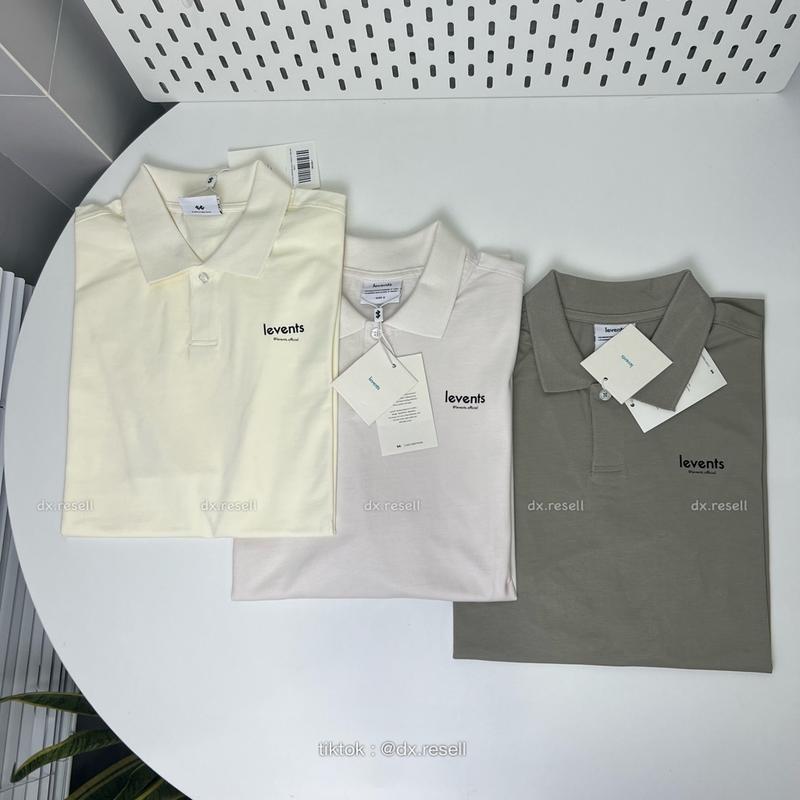 Áo Polo LEVENTS PEPPER SALT POLO (Màu Muối,Xám,Cream)