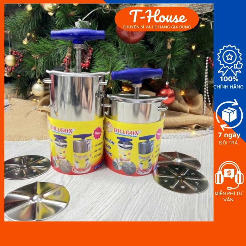 Khuôn Inox Làm Giò Thủ Hiệu Dragon - Khuôn Làm Giò Thủ Chả Lụa Inox Cao Cấp Hàng Loại 1