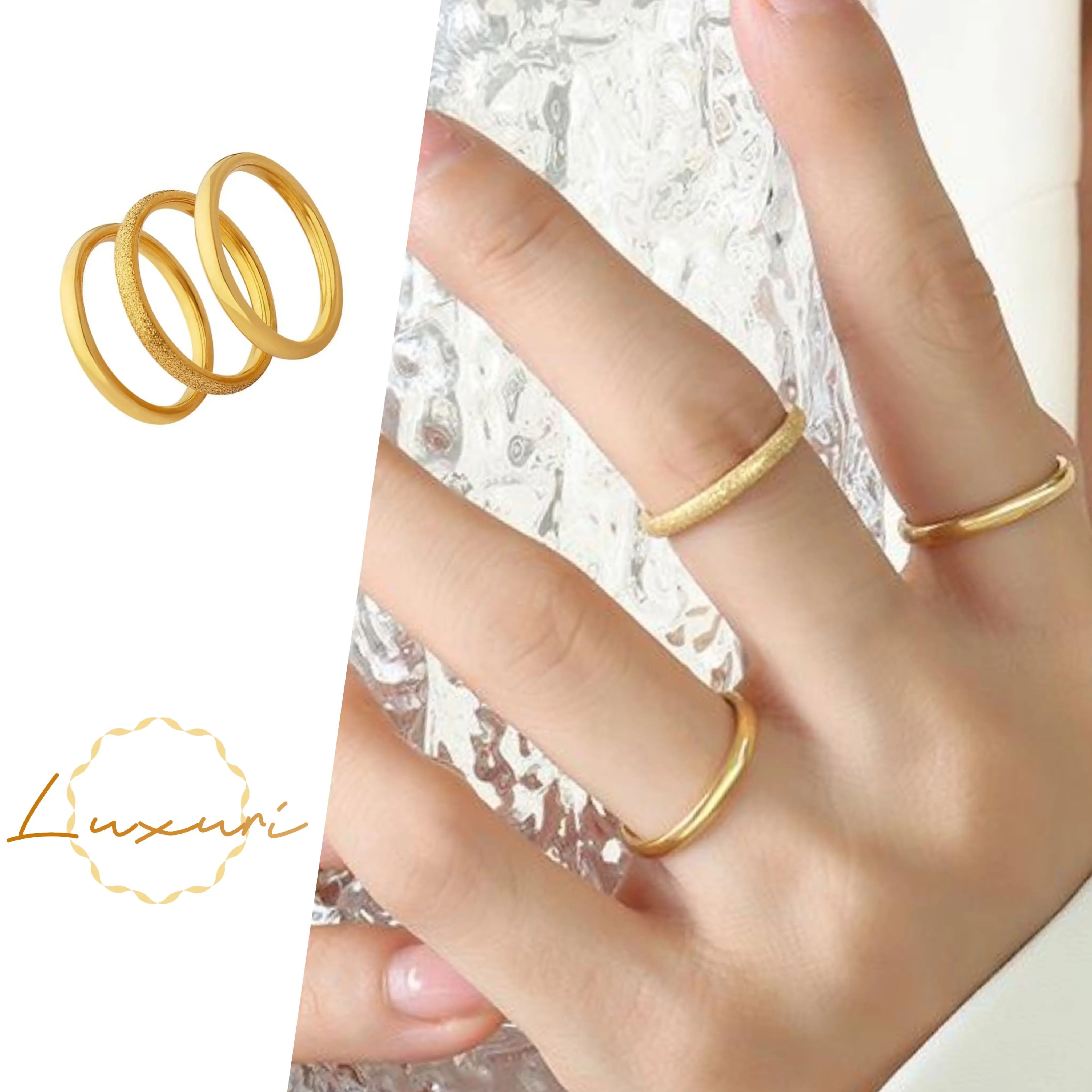 BUY 1 GET 3 | Minimalist Versatile Plain Band Ring | Eternal Ring | Stackable Ring