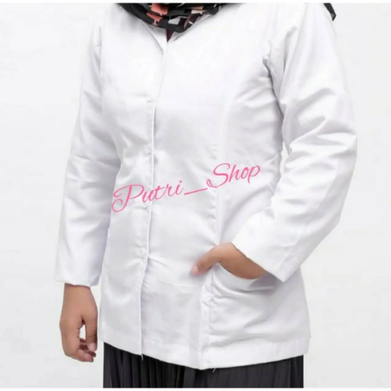 baju dinas putih baju guru perawat asn pdh Seragam Panjang