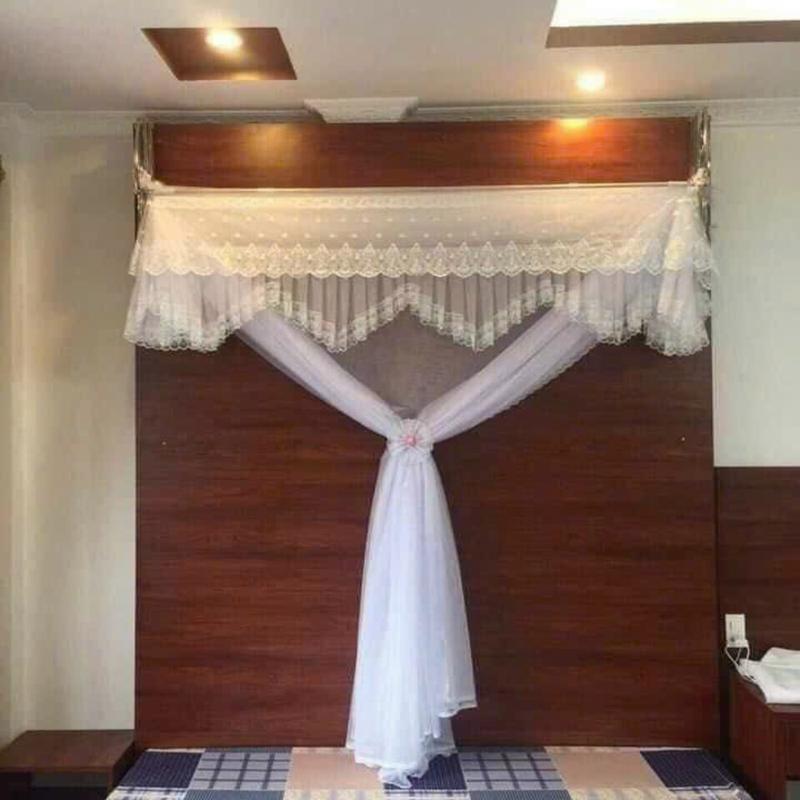 (TRỌN BỘ) Màn Khung Xếp Gọn , TIẾN ĐẠT Bảo Hành KHUNG 12 Tháng, Tặng Kèm Vít Nở , Nơ Buộc, Vải Tuyn Cao Cấp, KHUNG CHẮC CHẮN 7
