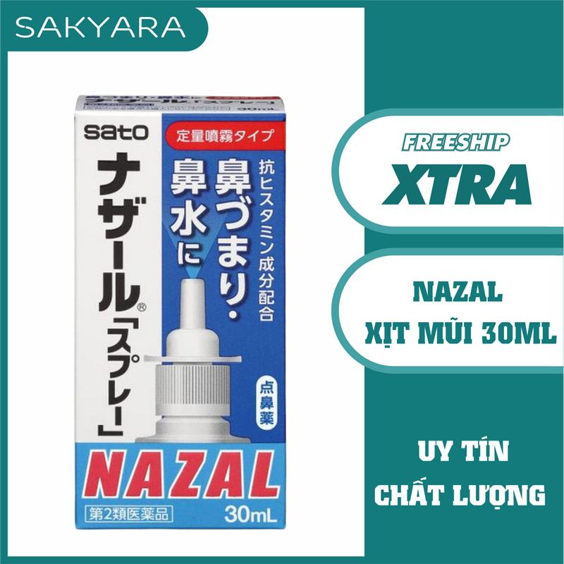 Xịt mũi Nazal Nhật Bản 30ml xịt ngạt mũi sổ mũi xoang