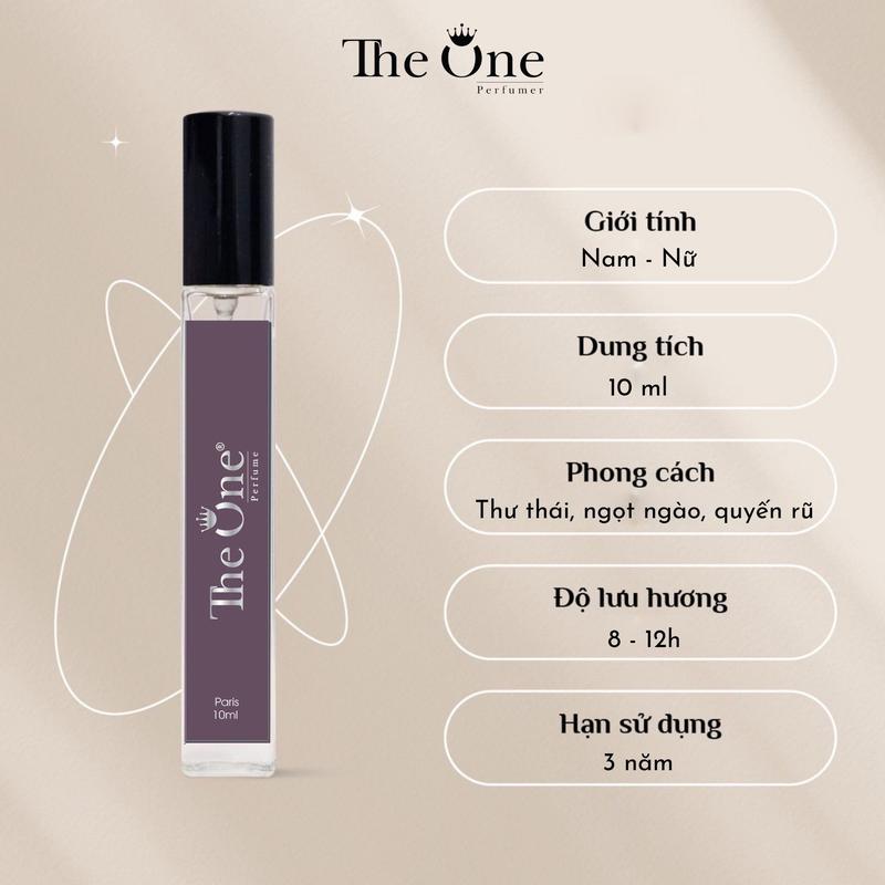 Nước hoa the one  -pais-  dạng xịt - 10ml Perfume Xịt Thơm Cosmetic Nữ