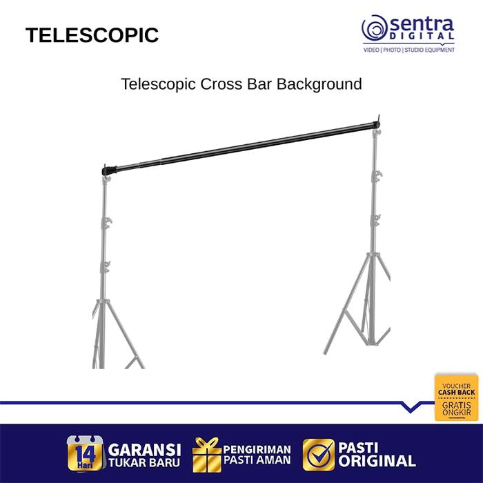 Gambar Telescopic Background Stand Cross Bar Adjustable Width & Height for Photo & Video Studio Backdrop dari Sentra Digital Kota Surabaya Tokopedia