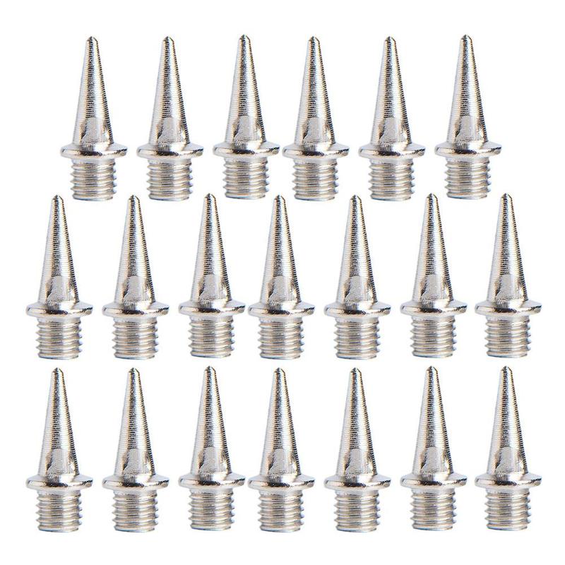 Product Introduction of 20pcs Track Field Shoe Spikes Running Shoe Nails Enhanced Grip Sports Accessories Pyramid X4R5 26