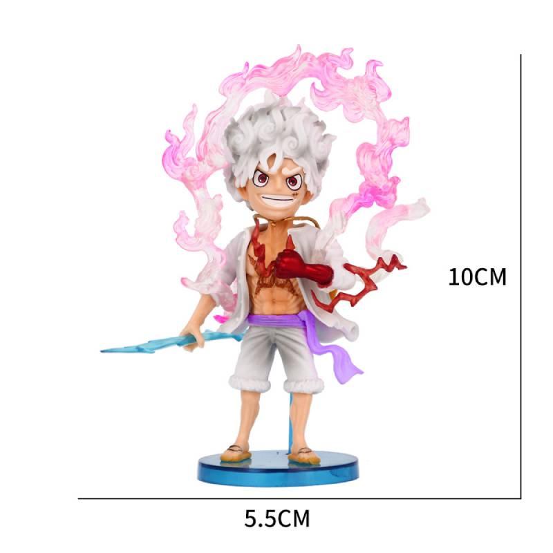 Product Introduction of Stylish Q Version Luffy Statue Stunning Five form Pvc Nika Luffy Anime Collectible 0