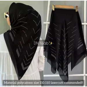 Hijab Segi Empat Payet Press / Bella Payet Press  Terbaru