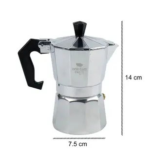 One Two Cups Espresso Coffee Maker Moka Pot Teko 100ml 2 Cup - JF112 6
