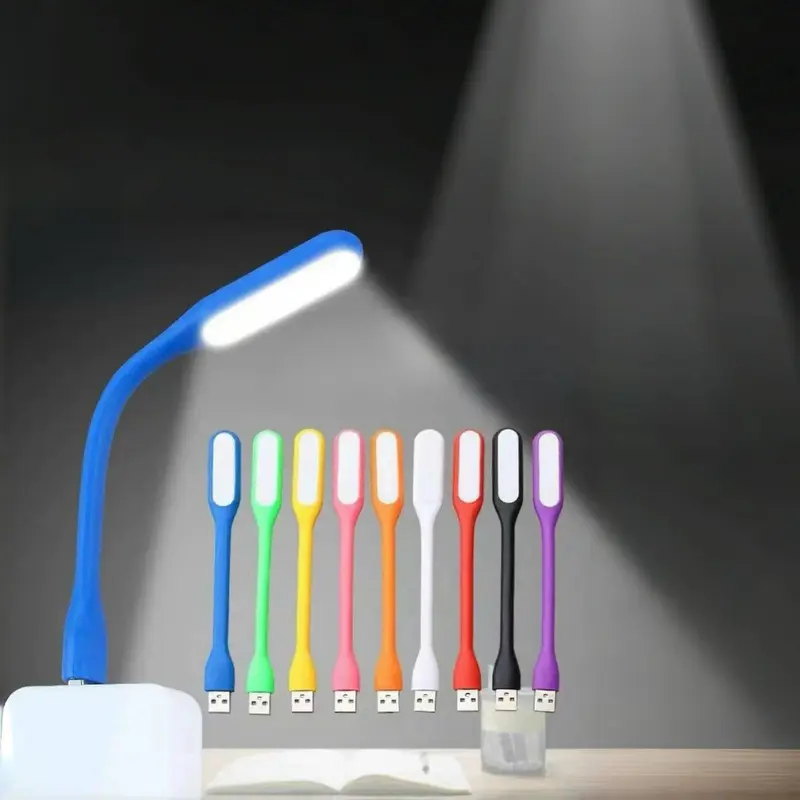 Đèn led usb mini siêu sáng HOTECH phụ kiện cắm cổng USB sạc dự phòng laptop vỏ nhựa dẻo có thể gập gọn tiện lợi DU03H 7
