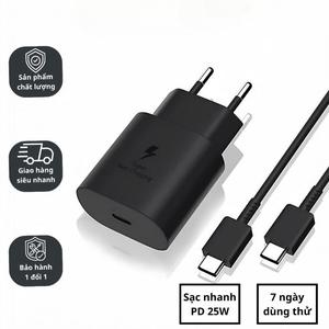 Bộ Cáp sạc nhanh Typec Sang Typec, 25w, dành cho phích cắm SS SS, phụ kiện bộ sạc điện thoại, Tương thích với sạc nhanh Android, cho phép sạc nhanh 25w