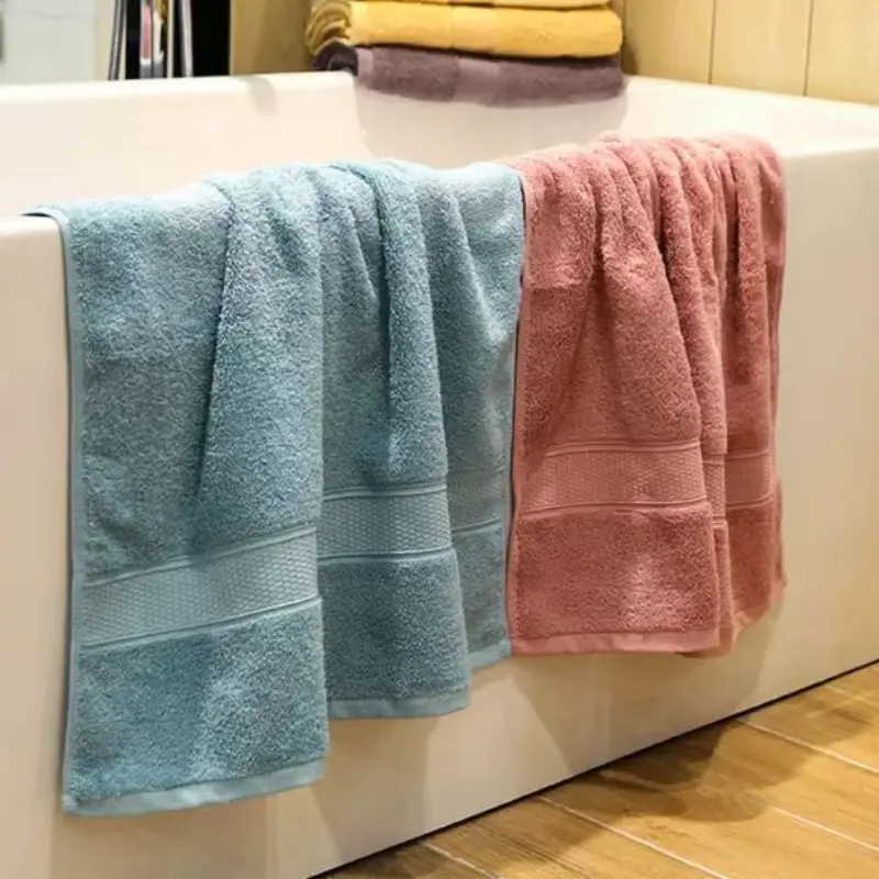 74*34cm Cotton Towel Bath Towels Bathroom Supplies Fast Drying for Home Gym Sports Sauna Beach Hotel Home with Travel