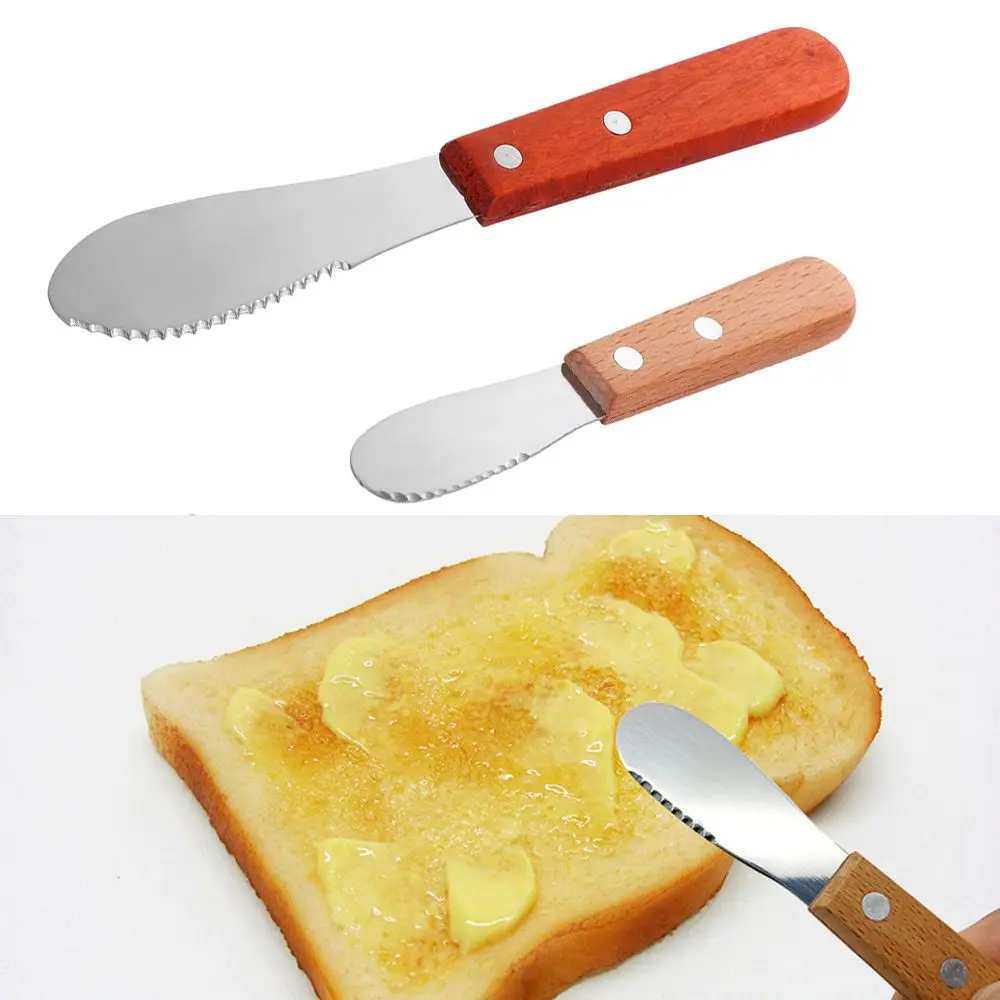 goupgo Eco-Friendly Cutlery Stainless Steel Cheese Tools Kitchen Accessories Butter Spatula Cream Scraper