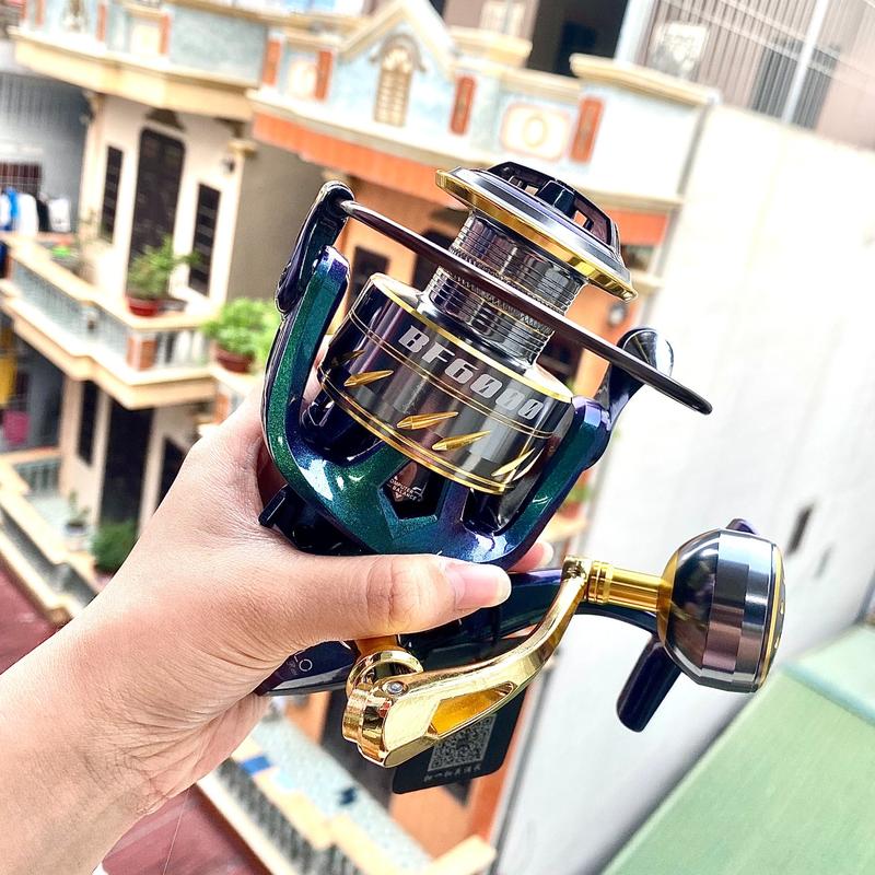  Máy câu Yolo BF kim loại độ núm tròn tải cá khủng từ 3000 đến 6000 