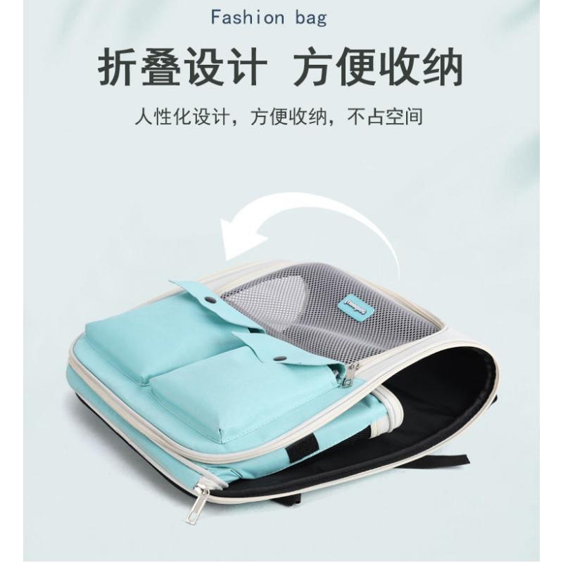 Product Introduction of Pet Cat Bag Portable Portable Space Capsule Dog Small And Medium-sized Dog Foldable Side-open Breathable Single And Double Shoulder Back 11