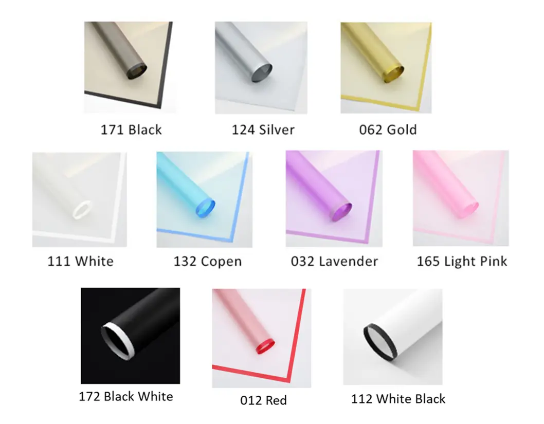 COLOR FRAME CELLOPHANE LEMBARAN (58 x 58 cm) - Kertas Bunga Wrapping Paper