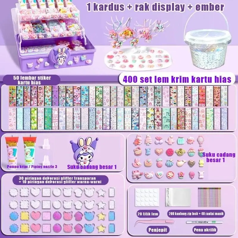 Duffy Toys DIY Gantungan Kunci Set Kuka Set Stiker Luca Kotak DIY Keychain Deco Cream Gum Mainan Anak Perempuan Hadiah Ulang Tahun Duffy Toys DIY Gantungan Kunci Set Kuka Set Stiker Luca Kotak DIY Keychain Deco Cream Gum Mainan Anak Perempuan Hadiah Ulang Tahun